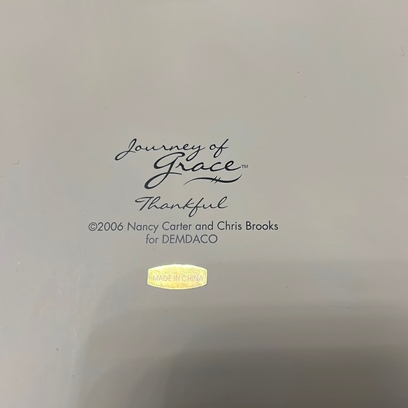 Journey of Grace Thankful Wall Plaque by Demdaco 2006 NWT - Picture 3 of 4